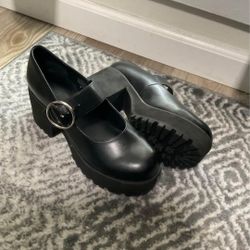 PLATFORM WEDGES BOOTS GOTHIC size 8