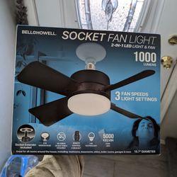 Bell + Howell Socket Fan Light