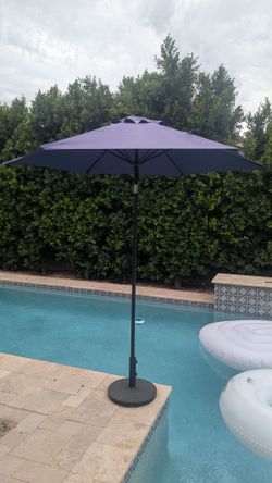 Blue Umbrella & Stand