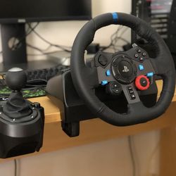 PS5 Logitech G29 Wheel, Pedals, G Series Shifter