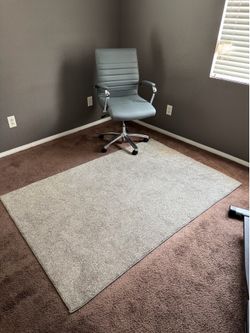 Office chair with rug