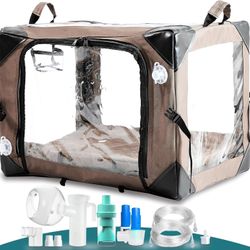 Pet Oxygen Cage for Cats and Dogs to Obtain Oxygen/Nebulizing Care#1193CR1