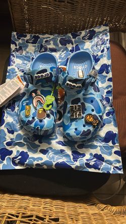 Bape Crocs Blue camo