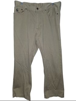 Polo Ralph Lauren Men's Pants 650 Straight Fit Chino Mid-Rise Big Pony Tan 34x30
