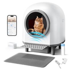 Automatic Self Cleaning Litter Box for Multiple Cats 90L Large Capacity