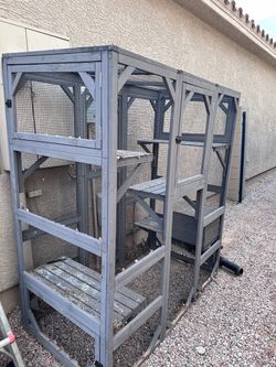 Large Wooden Outdoor Cat Enclosure Catio