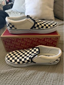 VANS Checkerboard Slip-On Black & Off White Shoes
