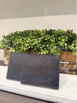 LA dodgers engraved wallets