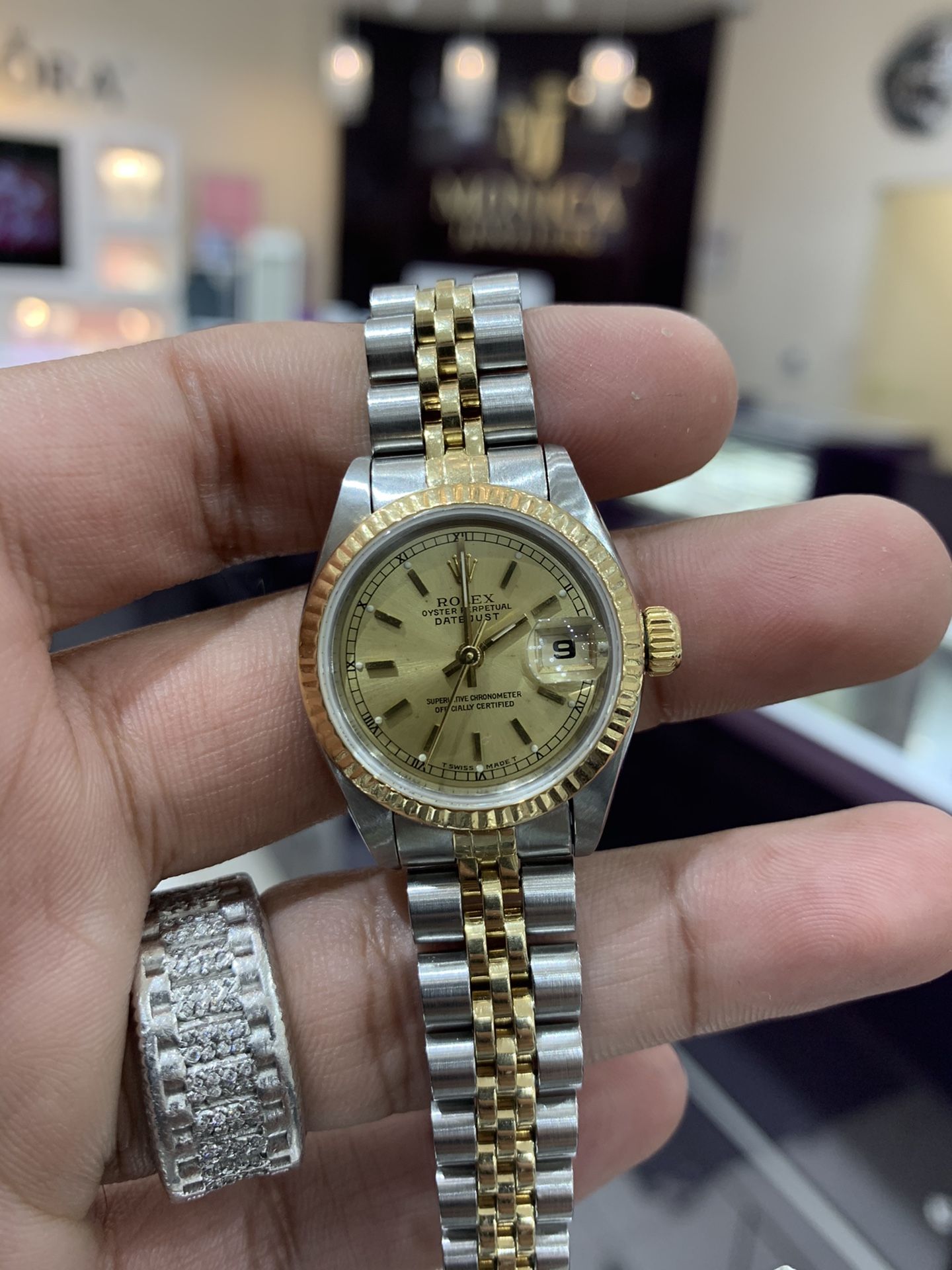 Rolex Datejust ladies two tone