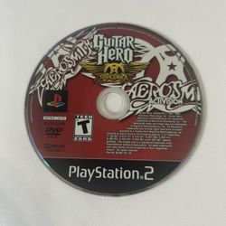Guitar Hero: Aerosmith (Sony PlayStation 2, 2008) Black Label Disc Only Tested