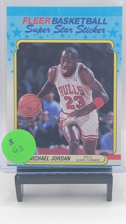 Michael Jordan 1988 fleer Superstar sticker