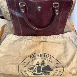 Vintage Brahmin Leather Satchel