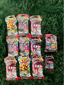 11 Chaos Rising Bundle Lot (10 Single Boosters & 1 Booster Bundle)