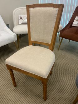 NEW wooden rustic farmhouse dining chairs