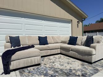 Living spaces beige u shaped sectional DELIVERY AVAILABLE