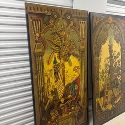 Decorative hanging panels ready to be ready  hung … 6 x 3’ . $200 each