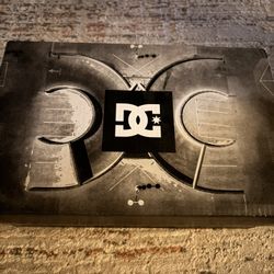 DC Shoes black and pink trainers