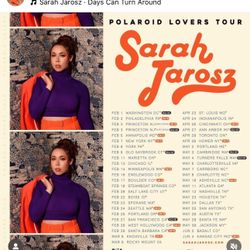 2 Tickets For Sarah Jarosz & Ballroom Theives 