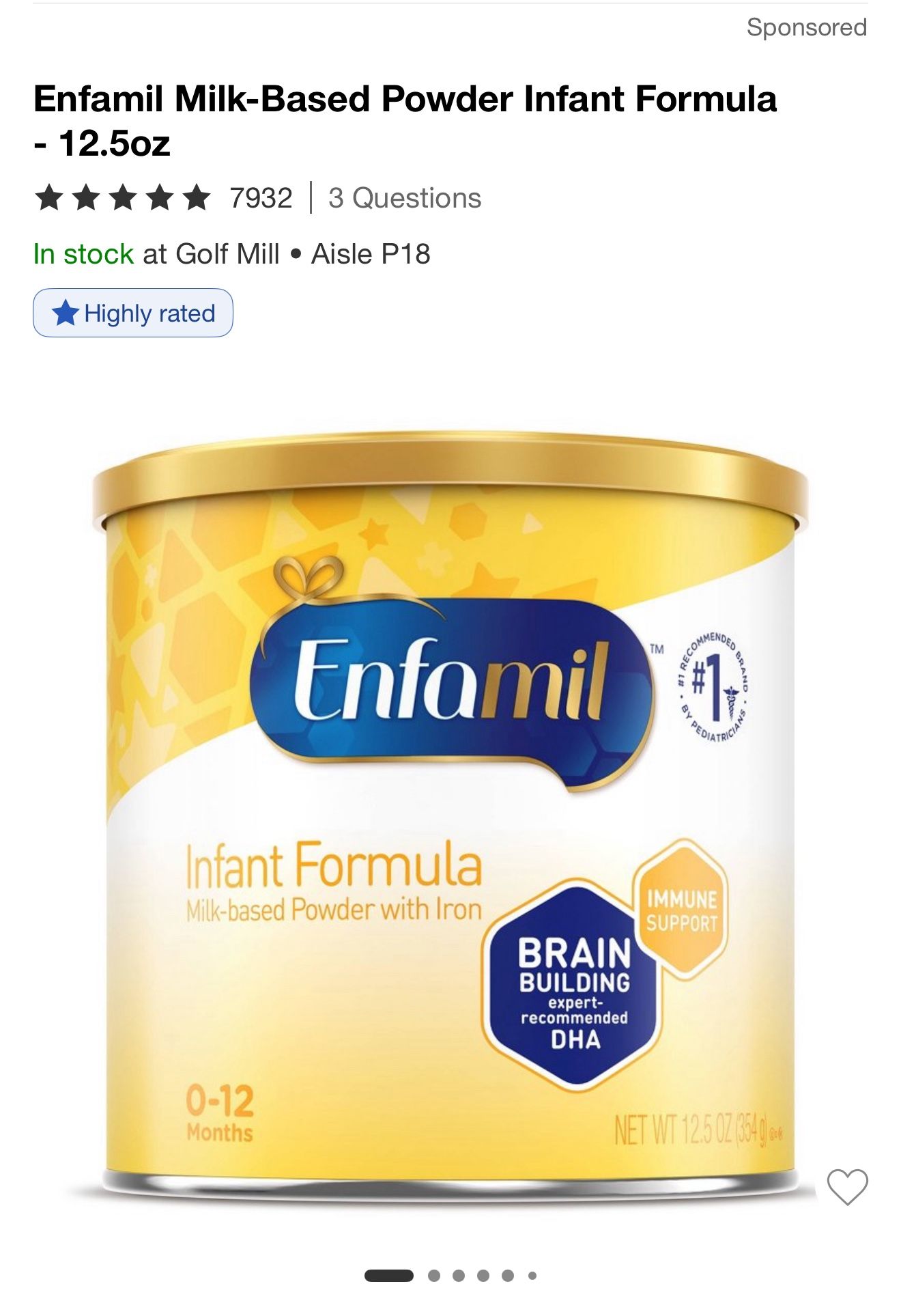 Enfamil Baby Formula