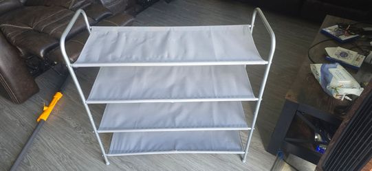 4-Tier Shoe Rack - Holds About 16 Pairs