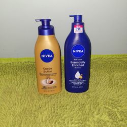 2 Nivea 16.9oz Cocoa Butter/ Essentially Enriched