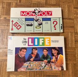 Monopoly and The Game of Life Board Games