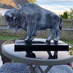 The Old Gray Buffalo Statue