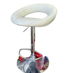 2 White Bar Stools