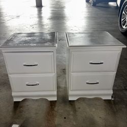 White Nightstand Set  