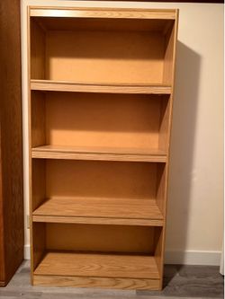 5-Shelf Wooden Bookcase