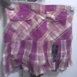 Pink Plaid Skirt Size 4T