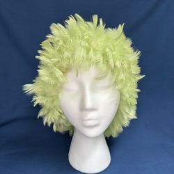 1960s Feather Hair Roller Cap - Curler Cap