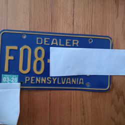 2years stickers only 650 Pennsylvania dealer tags with paperwork 