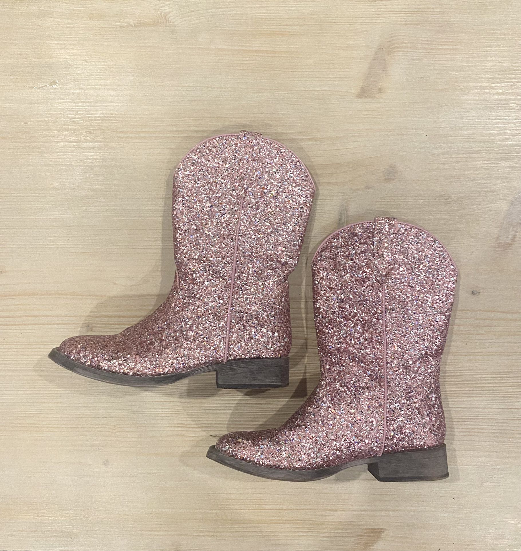 Pink Sparkle Cowboy Boots For Girls