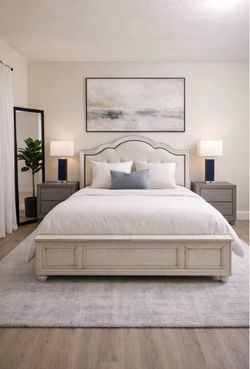 King Upholstered Storage Bed