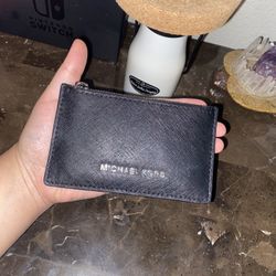 MK card wallet and Coach handbag