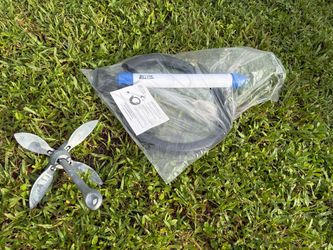 BILGE PUMP AND GALVANIZED ANCHOR FOR KAYAK OR SMALL BOAT