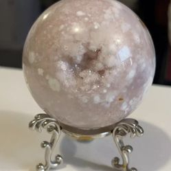 Pink Amethyst Agate Sphere HIGH QUALITY 642G!