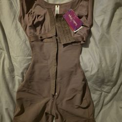 New Snatched Body Post Surgery Shapewear W/Bra Nude Size S