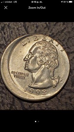 1998 P - 20% Off Center washington Quart