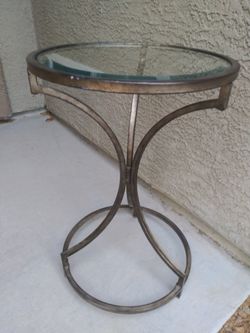 Home Decor, Glass Top. 18" wide, 28" tall