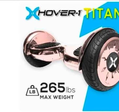 🔥 Rose Gold Chrome Hover-1 Titan — Eye-Catching, Smooth Ride.
**New Factory Sealed **