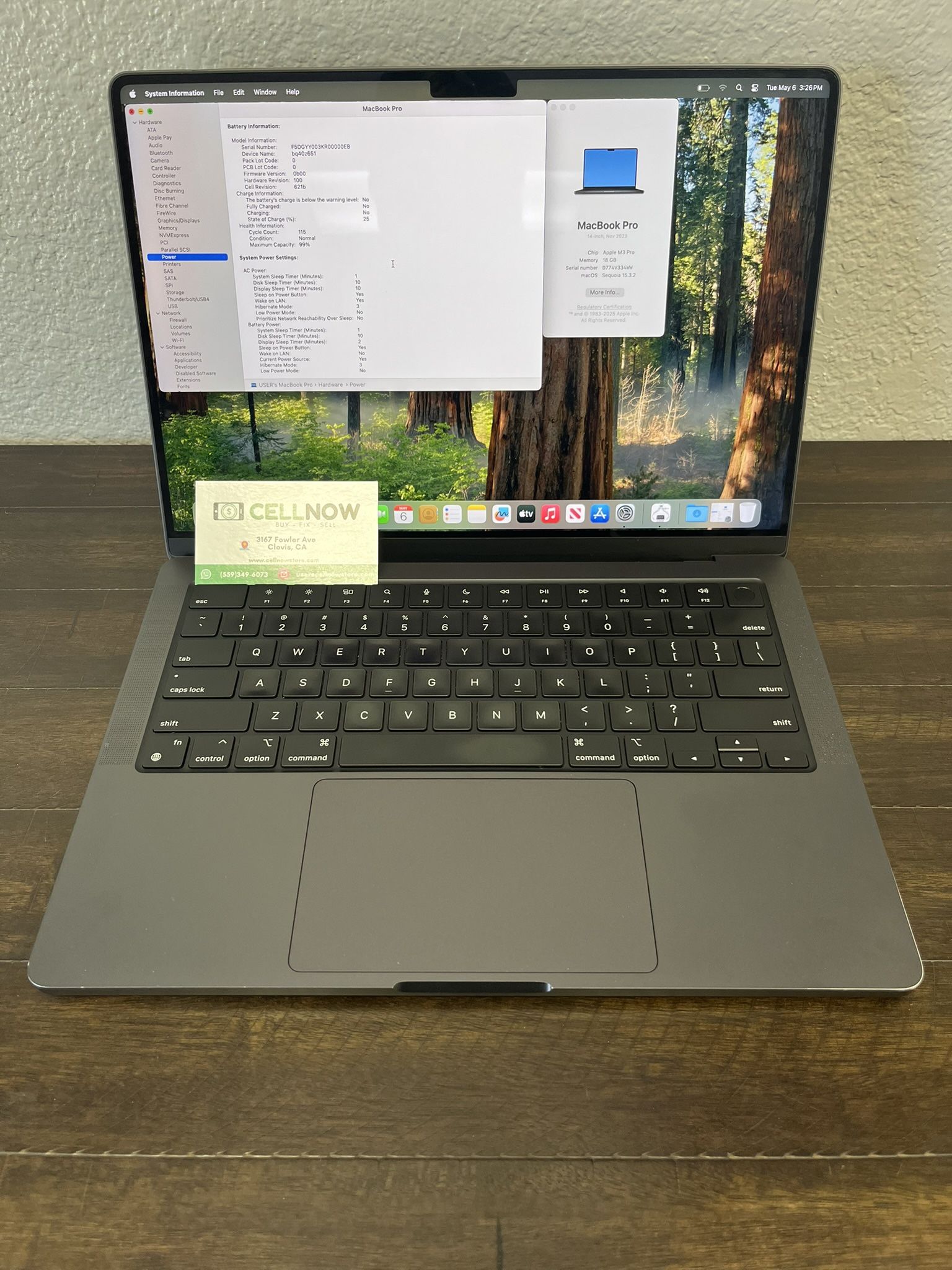 May Promo!! MacBook Pro 14” 2023 M3 Pro 18GB RAM 512GB SSD Black