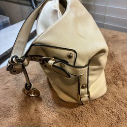 Michael Kors White Leather Purse