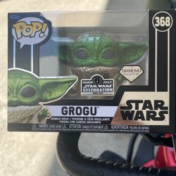 Star Wars Celebration Anaheim 2022 Funko Pop! Grogu (Diamond Edition) LE 5000