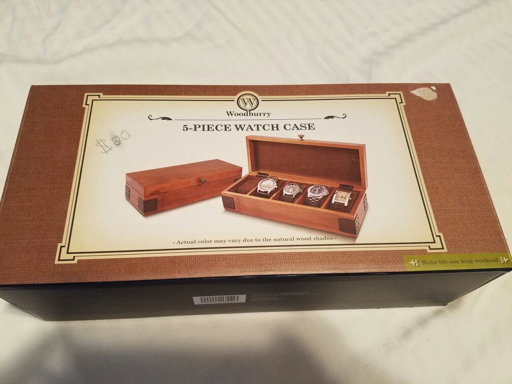 5-Peice Wood Watch Case