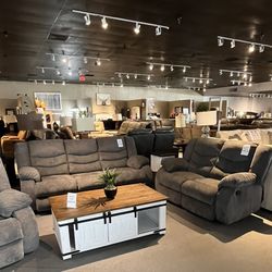 Manual Reclining Sofa And Loveseat