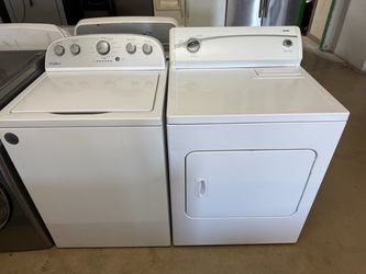 Whirlpool Top Load Washer and Dryer Set