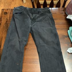Levi Black Jeans Size 36w 32 L