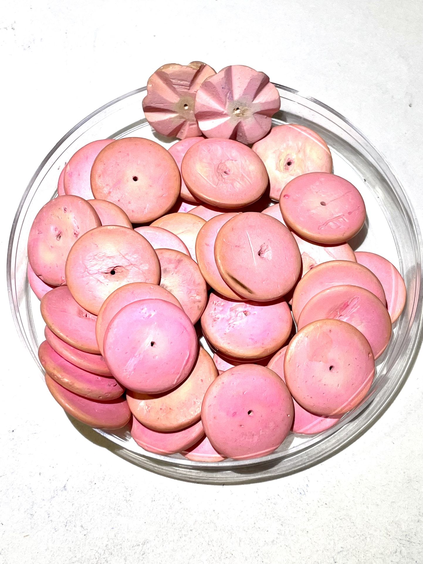 Pink Bone Beads